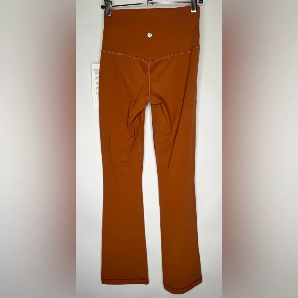 Lululemon Flow Y Nulu Longline Bra & Align High Rise Mini Flare Pant Extra Short